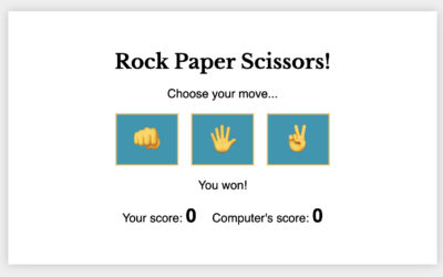 JS WP Plugin #6 – Rock Paper Scissors Game